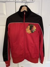 Chicago Blackhawk&#39;s Embroidered Track Jacket Mitchell and Ness Small. NHL Hockey - £19.37 GBP