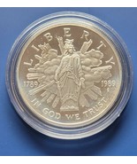 US SILVER DOLLAR 1989 S BICENTENNIAL OF THE CONGRESS PROOF COMMEMORATIVE... - $1,414.30 MXN