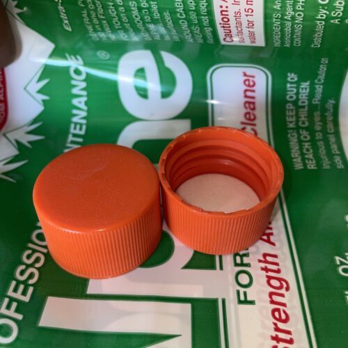 Orange Cap,Screw Closure Size 33-430,Pk100 Paper Lined - $39.60