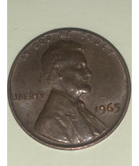 1965 Lincoln Memorial Penny No Mint Mark, Errors To Edge Of Coin - $693.70 CAD