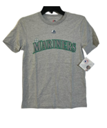 Majestic Kids Robinson Cano Seattle Mariners Player T-Shirt Gray Medium ... - $13.85