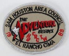 Vintage 1998 SHAC Sam Houston El Rancho Cima Grey Boy Scouts BSA Camp Patch - $11.69