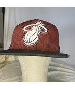 Miami Heat Men&#39;s adidas Brick Red NBA Draft Snapback Hat Patterned Embro... - $179.80 MXN