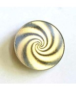 Fab Mod Gold-tone Vari-Vue Op-Art Spinning Illusion Brooch 1960s vintage... - £11.92 GBP