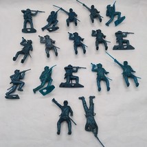 Lot Of (17) MPC Blue Revolutionary Toy Soldier Miniature Figures 2&quot; - $24.74
