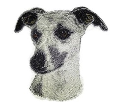 Amazing Dog Faces[ Whippet Dog Face] Embroidery Iron On/Sew Patch [3.92&quot; x 4&quot;][M - £10.25 GBP