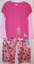 NWT Carter&#39;s Girl&#39;s Pink Dog Puppy Travel Pajamas Pajama Set, 5 - $14.39