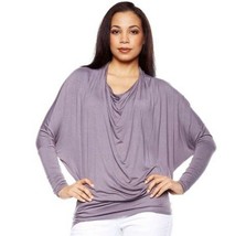Queen Collection Draped Front Shirt Top Size M - £14.52 GBP