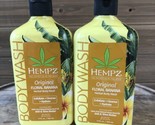(2) Hempz Original FLORAL BANANA Herbal Body Wash ~  17 fl oz/500ml - $37.39