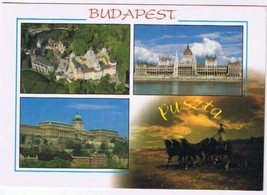 Hungary Postcard Budapest Panorama Views Multi - £2.32 GBP