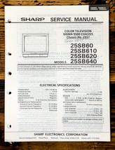 Sharp 25SB610 25SB620 25SB610 25SB640 TV / Television Service Manual *Original* - $19.77