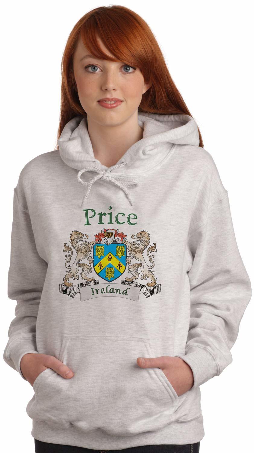 Price Irish Coat of Arms Ash Hooded Sweat shirt - $35.28