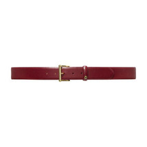 RALPH LAUREN Rosewood Saffiano Leather Roller Logo Red Brown Belt L - £31.96 GBP