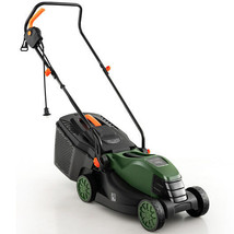 10 AMP 13 Inch Electric Corded Lawn Mower with Collection Box-Black &amp; Gr... - £150.27 GBP