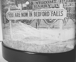 It&#39;s a Wonderful Life Snow Globe You Are Now In BEDFORD FALLS snowglobe Stewart  - £19.22 GBP