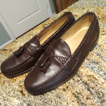 Allen Edmonds Maxfield Men&#39;s Brown Leather Tassel Loafer Dress Shoe Size... - £74.95 GBP
