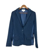 Anthropologie Marrakech Blazer Jacket Womens Large Navy Blue Mixed Media... - £39.90 GBP