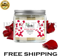 Vedic Naturals Rose Petal Powder Face Pack | 100% Natural | Skin Glow - 50g - £18.37 GBP