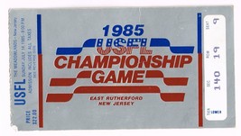 1985 Usfl Championship Game Ticket Stub Baltimore Oakland Meadowlands New Jersey - £187.77 GBP