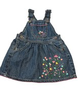 Osh Kosh 18 Months Vestbak Jumper Dress Colorful Embroidery - $19.20