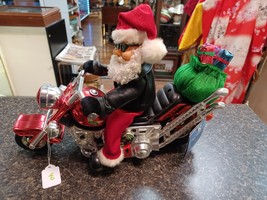 Santa Riding Chopper Motorcycle Animated Dan Dee Born To Be Wild 2006 Se... - $54.29 CAD