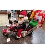Santa Riding Chopper Motorcycle Animated Dan Dee Born To Be Wild 2006 Se... - $54.29 CAD