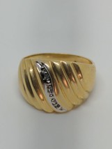 Vintage Solid 10k Yellow Gold &quot;DAC&quot; Ring Size 6.5 - £180.11 GBP