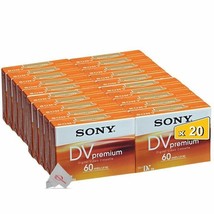 Twenty Pcs Sony Premium Mini DV 60 Minute Digital Video Cassette Tape DV... - $179.99