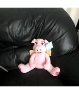 Blanket Buddy Pink Pig When Pigs Fly Piggy Angel Plush Stuffed Animal So... - £23.97 GBP
