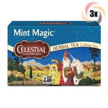 3x Boxes Celestial Seasonings Magic Mint Herbal Tea | 20 Bags Each | 1.4oz - £17.37 GBP