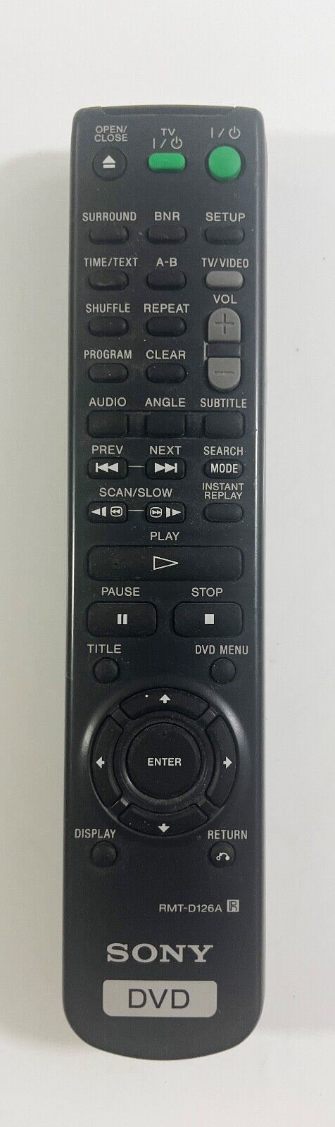Sony Remote Control RMT-D126A Remote for DVP-NS300 DVP-NS300B CD/DVD  			