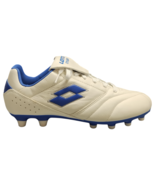 Lotto Stadio 200 III FG Firm Ground Soccer Cleats Mens US 9.5 White Blue... - $938.74 MXN