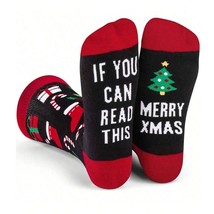 If You Can Read This Merry Xmas, Customized Unisex Christmas Socks Pair Gift - £4.96 GBP+