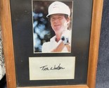 Vintage PGA Golfer TOM WATSON Photo And autograph Framed - £19.78 GBP