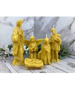 Nativity Candle Set – 100% Beeswax - Hand-Poured Rustic Holiday Figures - $25.00