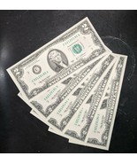 BRAND NEW Crisp (5) $2 Bills Uncirculated Consecutive Serial # Two Dolla... - $341.21 MXN