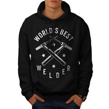 Wellcoda Worlds Best Welder Mens Hoodie, Slogan Casual Hooded Sweatshirt - £25.80 GBP+