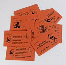 Monopoly Board Game Replacement Piece Chance Cards 16 Parker Brothers 1999 - $3.99