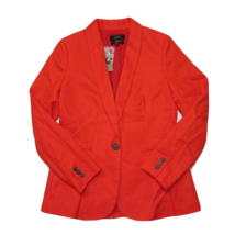 NWT J.Crew Parke Blazer in Brilliant Sunset Stretch Linen Single Button Jacket 0 - £79.03 GBP