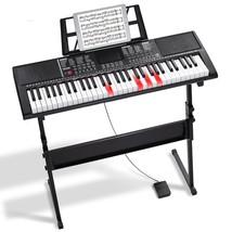 VEVOR 61 Key Digital Keyboard Piano Electric Portable with Adjustable Stand - $181.41