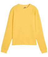 PUMA Women&#39;s Boulder Golf Crewneck Sweatshirt Yellow Stretchy Preppy Small - $41.81 CAD