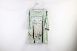 Vintage Y2K 2001 Streetwear Mens 3XL Thrashed Acid Wash Fairy Butterfly T-Shirt - £79.09 GBP