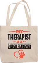 Make Your Mark Design Golden Retriever. Therapist Dog Reusable Tote Bag for Men  - £17.42 GBP