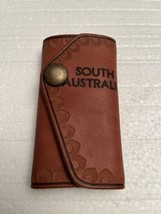vintage south Australia Thick leather key wallet - £23.34 GBP