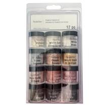 MICHAELS Metallic Pigment Powder Set by Recollections 12 pcs - $14.75