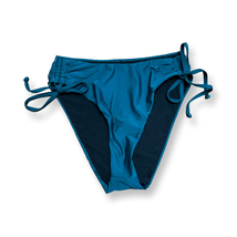 VYB Vicious Young Babes Womens Bikini Swim Bottom Blue Side Cinched S/M New - £11.71 GBP