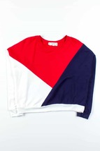 Hippie Rose Angular Color Block Sweatshirt, Size Medium - £15.97 GBP
