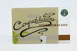 Starbucks Coffee 2009 Gift Card Congratulations Steam Zero Balance No Value - £10.34 GBP