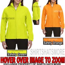 Ladies Polar Fleece Jacket Safety Yellow Orange Warm Womens S-XL, 2XL, 3XL NEW - £23.90 GBP+