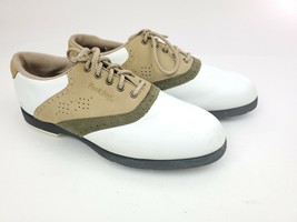 Footjoy TCX Tan/White Women&#39;s Golf Shoes, Size 8.5 M - £16.49 GBP
